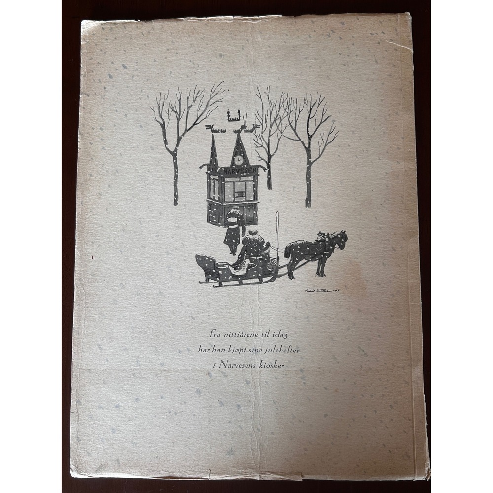 Vintage 1947 Norwegian Christmas Magazine Perfect for Scrapbooking Journaling - Picture 8 of 8